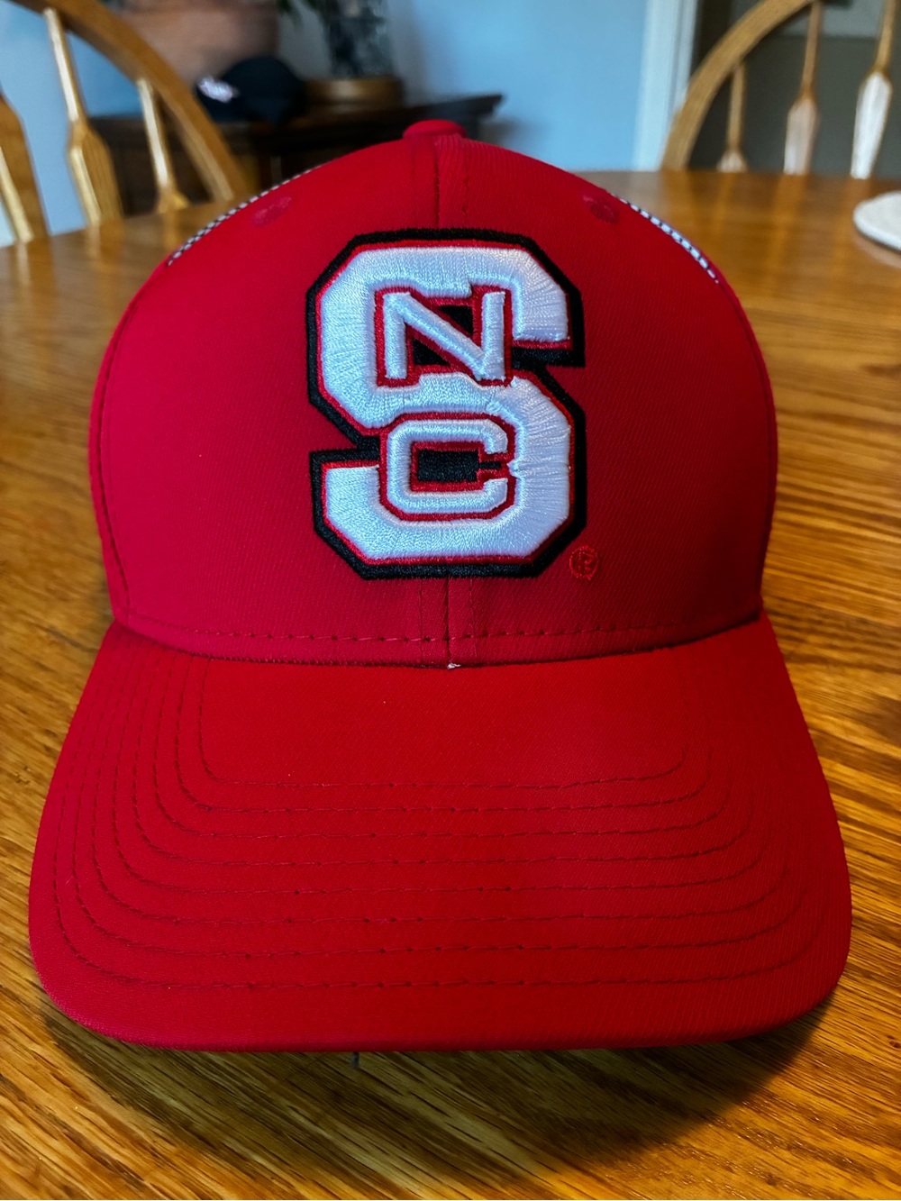 Adidas North Carolina State Embroidered Red Baseball Cap men’s L/XL